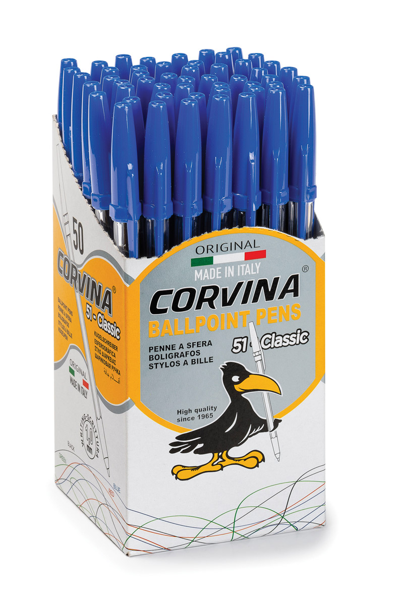 Corvina Ручка шариковая 51 Classic 1 мм 40163/02 синяя Фото 1.