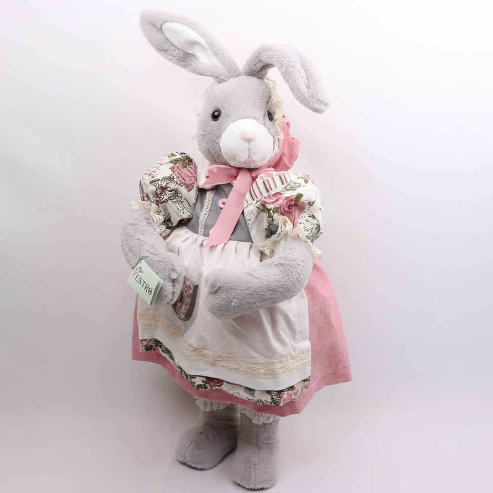 Rabbit doll. Интерьерная кукла зайчик c21-168329, Estro. Estro кролик. Кукла заяц Жардин. Интерьерные зайчики.