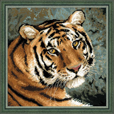Набор для вышивания RIOLIS Сотвори Сама 1282 Амурский тигр 40 х 40 см Фото 1.
