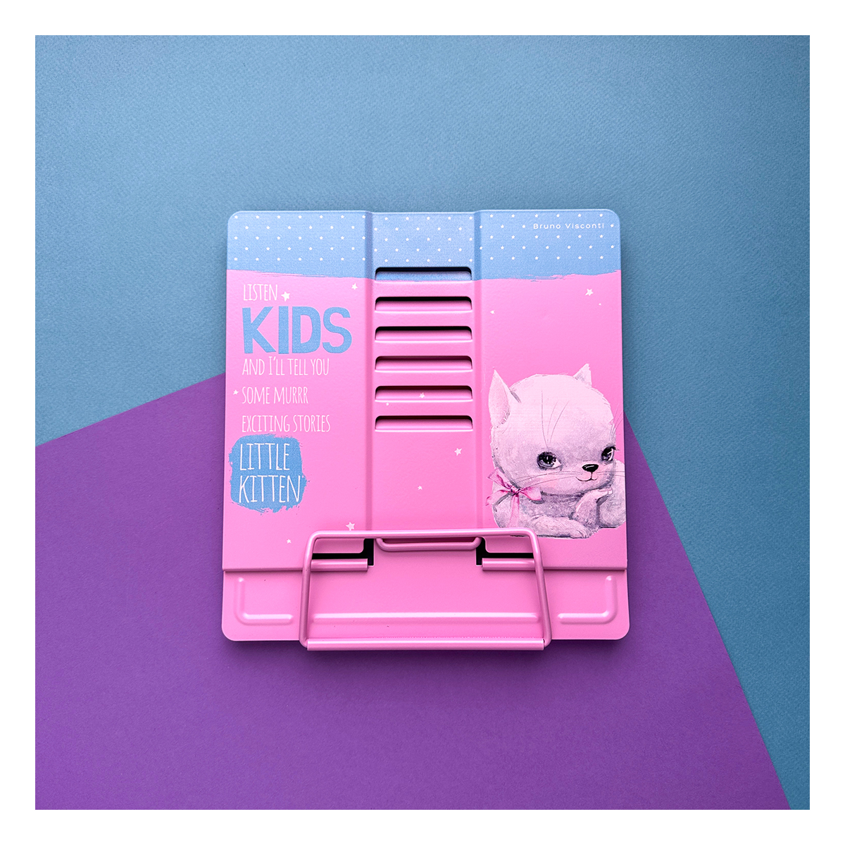 Bruno Visconti Подставка для книг металлическая КОШКА С БАНТИКОМ с регулируемым наклоном 24-0012 Фото 2.