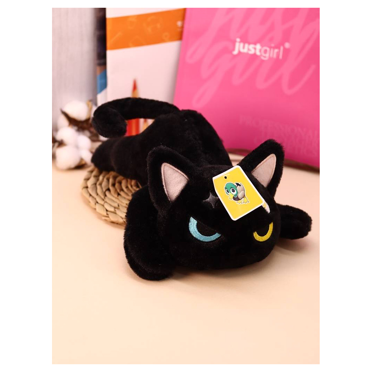 ILIKEGIFT Мягкая игрушка 15 х 24 см Кошка черная 107-33-02 Фото 2.