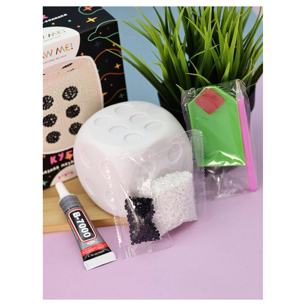 DRAW ME Алмазная мозаика на копилкеCube 9 х 9 см 156-TH024 Фото 4.