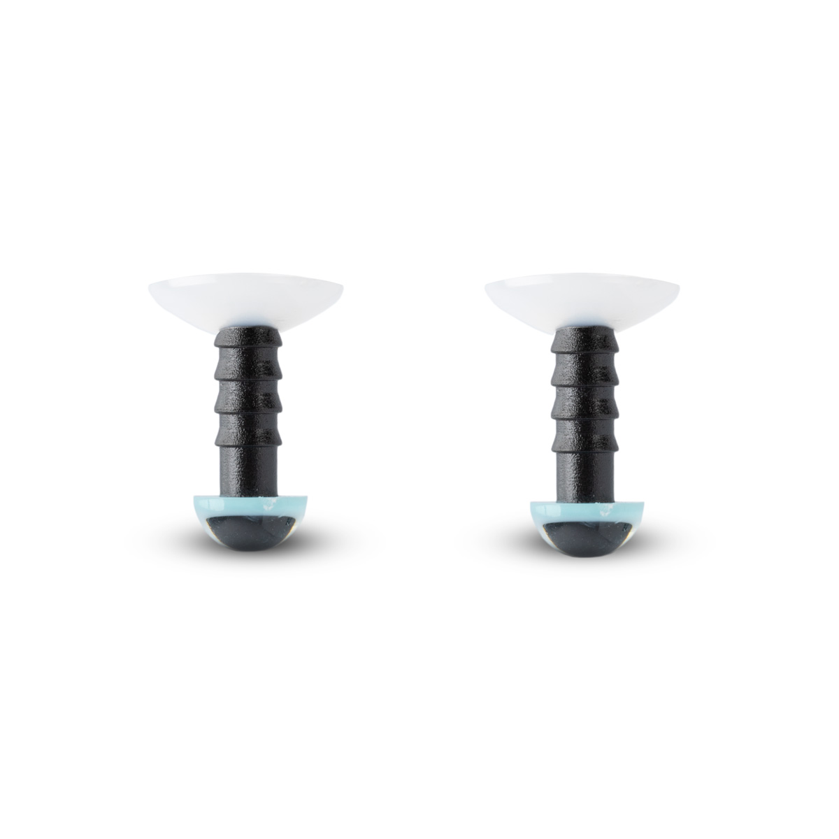 HobbyBe CRE- 6 Глаза кристальные с шайбами d 6 мм светло-голубой Фото 5.