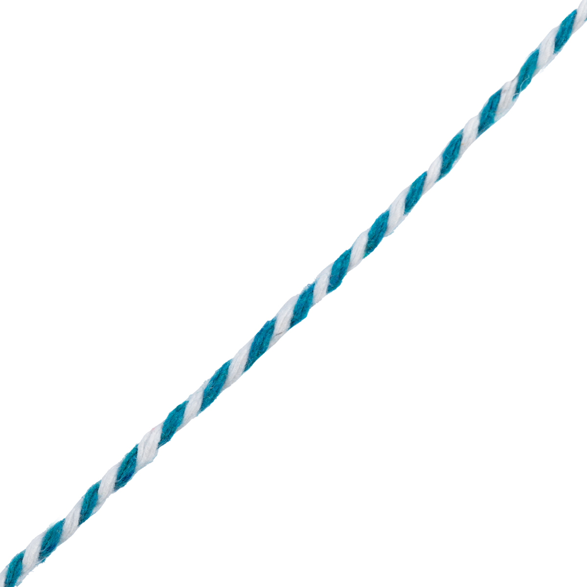 Шнур Gamma 2 мм GTX-25 бечевка №047/001 бирюзовый/белый Фото 5.