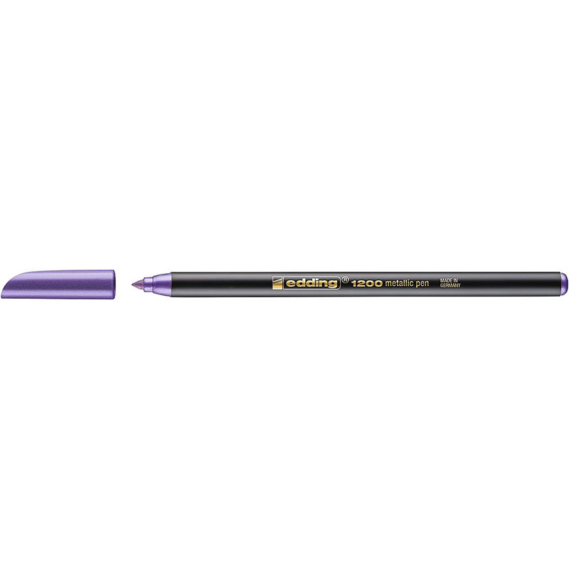 Edding Фломастер металлик 1-3 мм перо круглое E-1200 78 фиолетовый Фото 1.