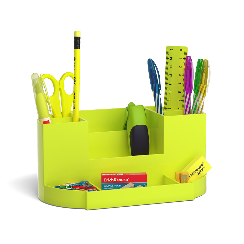 ErichKrause Набор настольный Victoria Neon Solid 53266 желтый Фото 1.