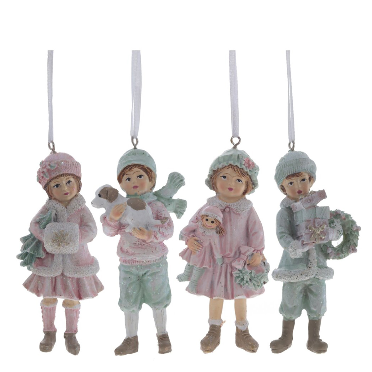 782382 Изделие декоративное подвесное Девочка/Мальчик 11.5 х 5.5 х 4 см Розовый Фото 1.