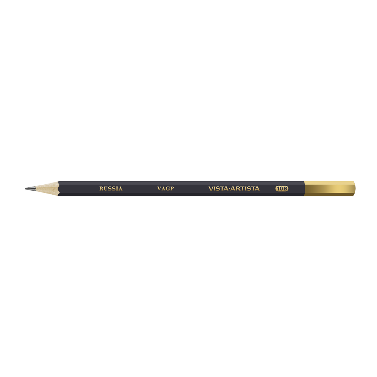 VISTA-ARTISTA VAGP Чернографитный карандаш заточенный 10М (10B) 10B . Фото 1.
