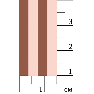 Ткань для пэчворка PEPPY БАБУШКИН СУНДУЧОК 50 x 55 см 140±5 г/кв.м 100% хлопок БС-10 полоска коричневый Фото 2.