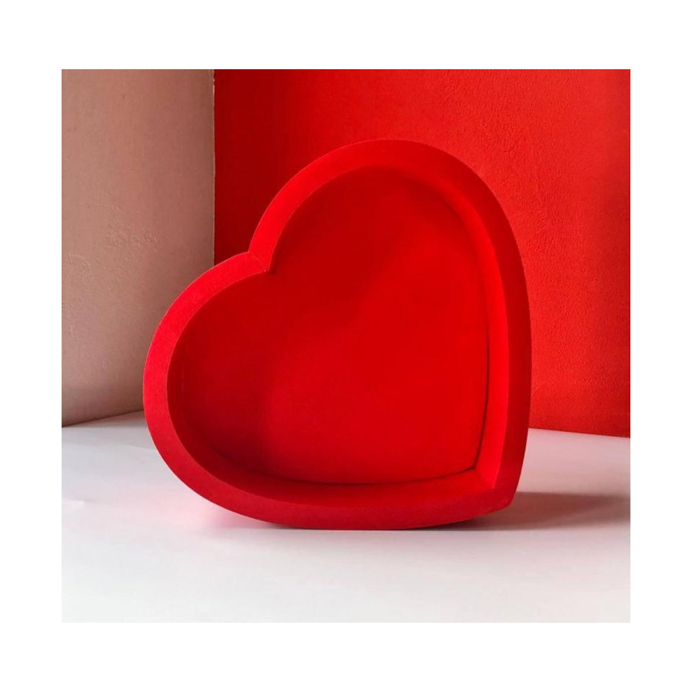 Выдумщики Коробка фигурная Сердце 25 х 23 х 9 см Красное Фото 1.