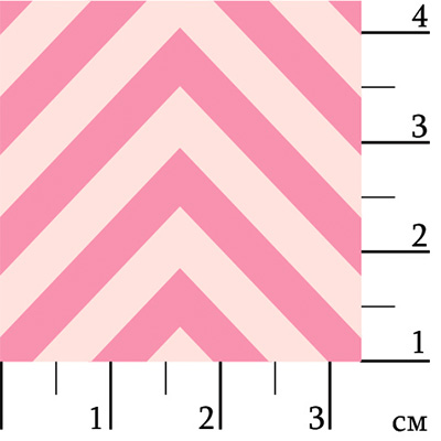 Ткань для пэчворка PEPPY БАБУШКИН СУНДУЧОК 50 x 55 см 140±5 г/кв.м 100% хлопок БС-26 зигзаг ярко-розовый Фото 2.