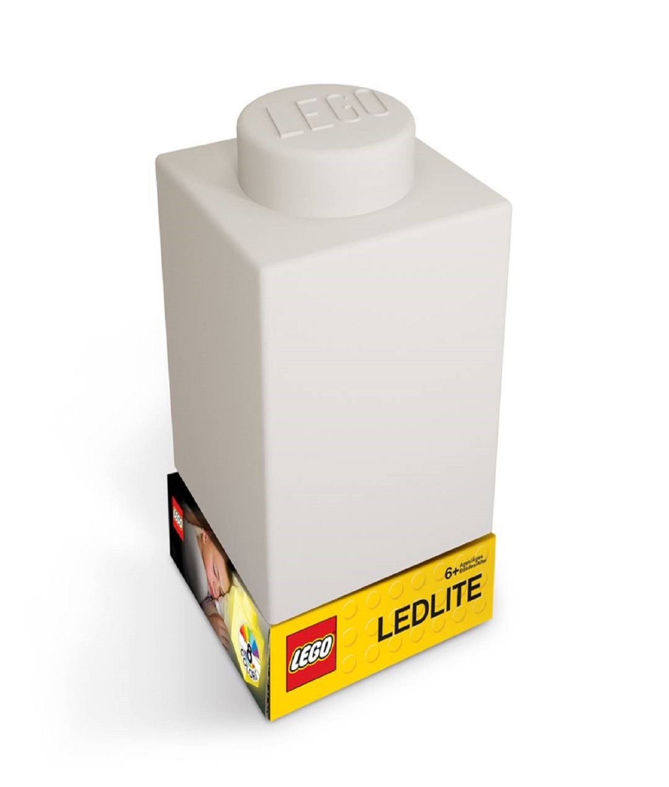 LEGO Фонарик силиконовый 14.5 х 8.2 х 8.2 см белый LGL-LP40 Фото 1.