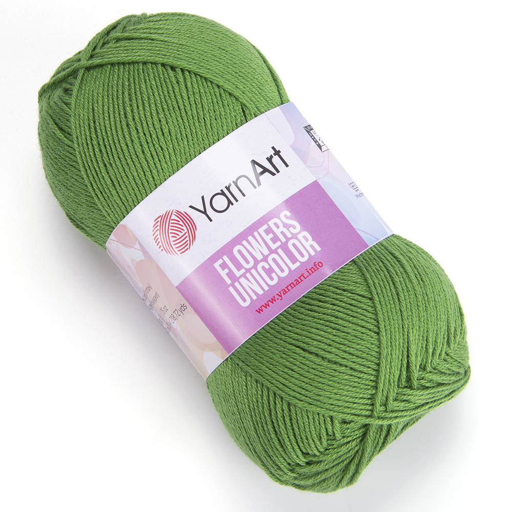 Пряжа YarnArt FLOWERS UNICOLOR 55% хлопок, 45% акрил 50 г 200 м 759 ...