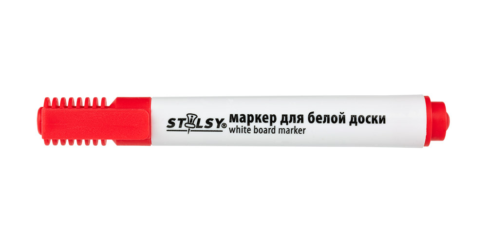 STILSY Маркер для белой доски на спиртовой основе SBM-01 2 мм перо круглое 03-красный/red Фото 1.