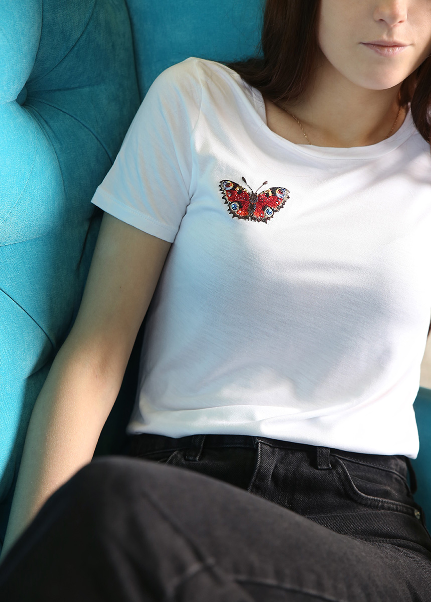 Набор для вышивания PANNA Живая картина JK-2198 Бабочка Павлиний глаз Фото 5.
