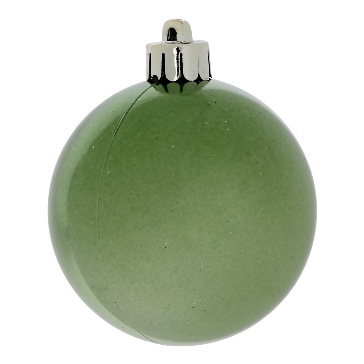 753619 Украшение новогоднее Шар, набор D. 6 см 6 шт. Зеленый Фото 4.