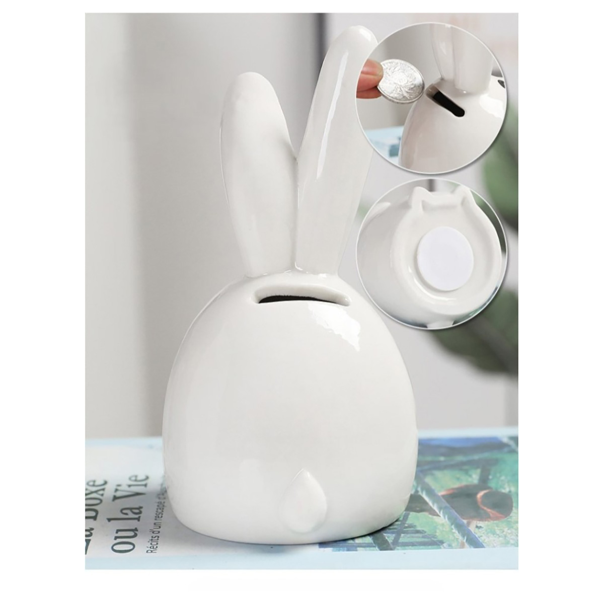 TALKEYOU GIFT CO LTD Копилка MIX 12.5 х 12 х 5 см Bunny long ears 118P-008 Фото 3.