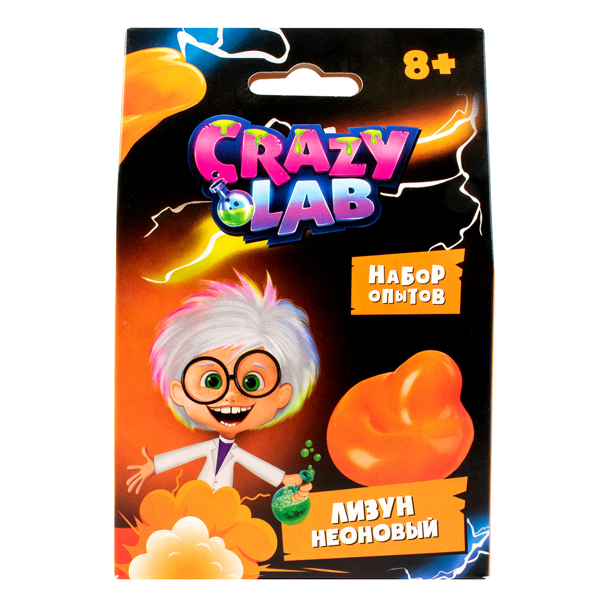 Crazy Lab Научно-познавательный набор Неоновый лизун EX215T Фото 1.