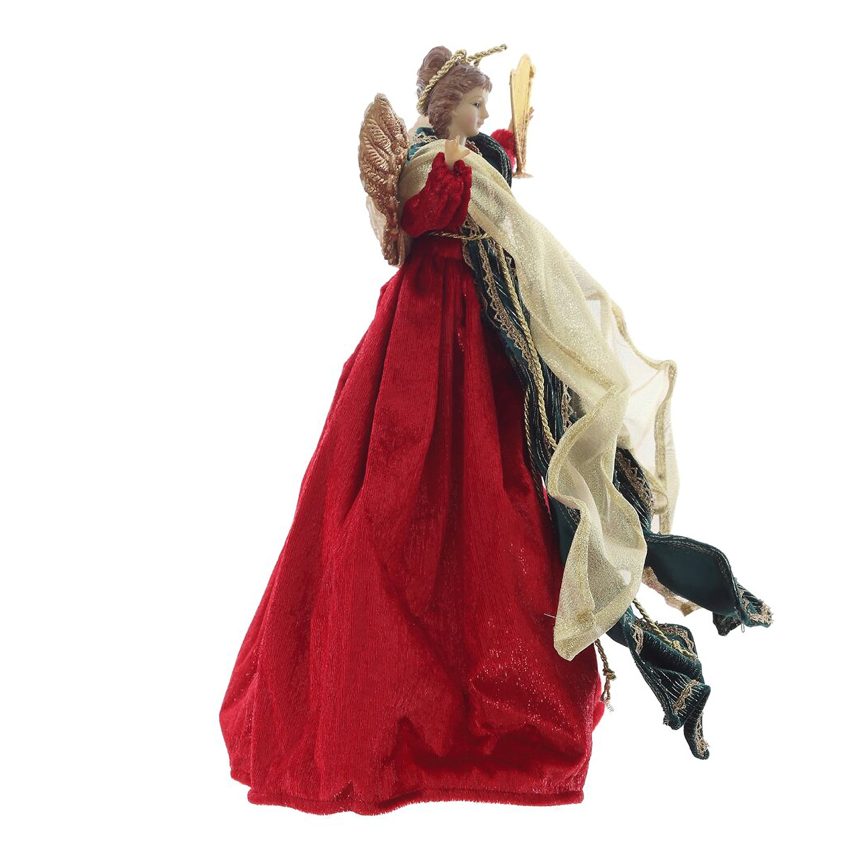 821638 Декоративное изделие Ангел 26 х 18 х 41 см Красный Фото 2.