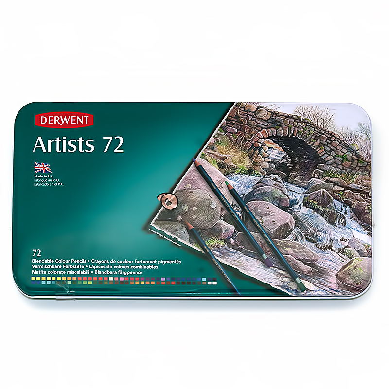 Derwent Набор цветных карандашей заточенный 72 цв. 72 шт. 32097 Artists Фото 1.