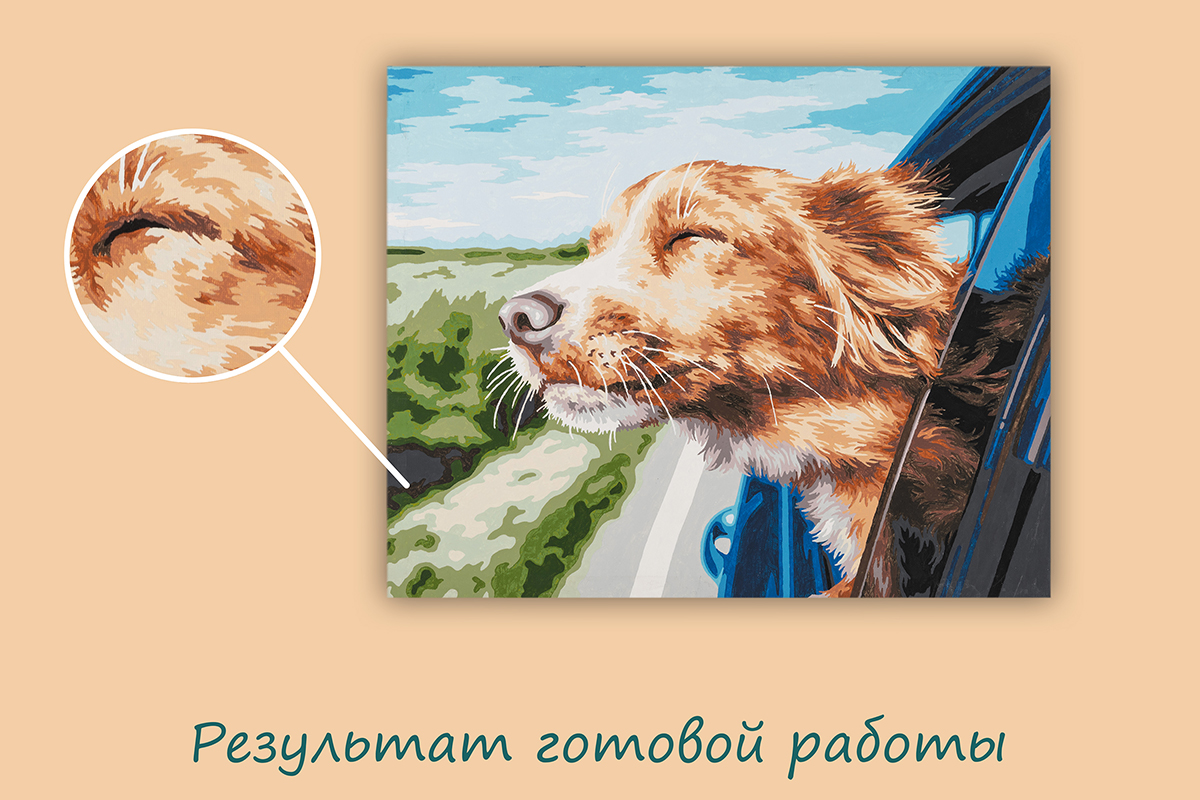 ФРЕЯ PNB/PL-361 Набор для раскрашивания по номерам 50 х 40 см Поездка на дачу Фото 4.