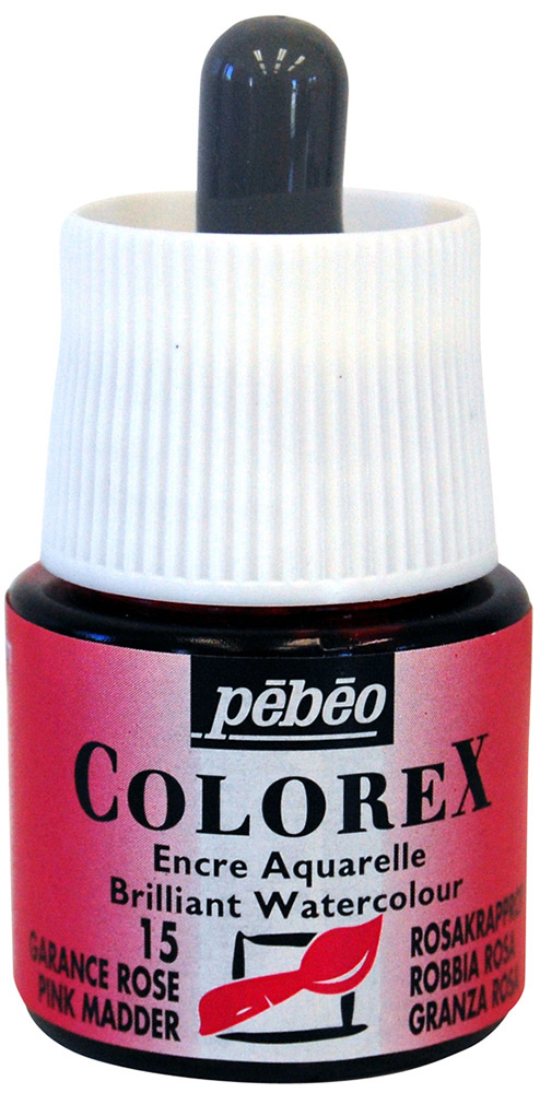 Краска акварель PEBEO акварельные чернила Colorex 45 мл 341-015 мареновый Фото 1.
