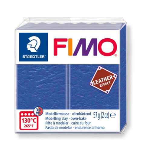 FIMO Leather-Effect полимерная глина 57 г 8010-309 индиго Фото 1.