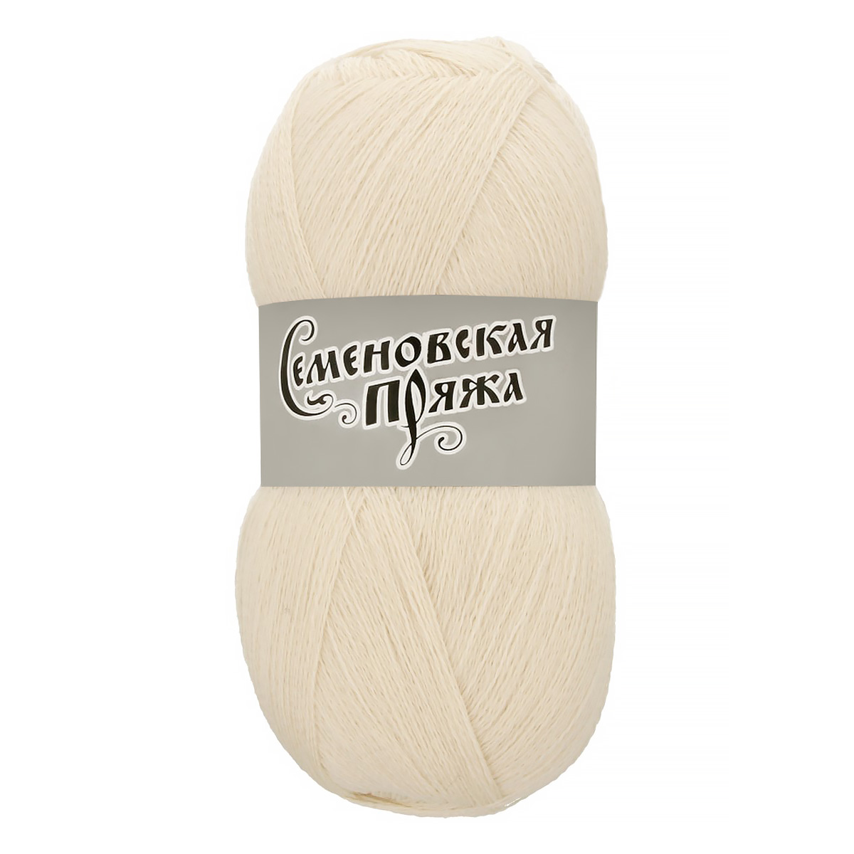 Пряжа Семеновская МШФ _Lidiya W silver (ЛидияЧШ сильвер) 100% ...