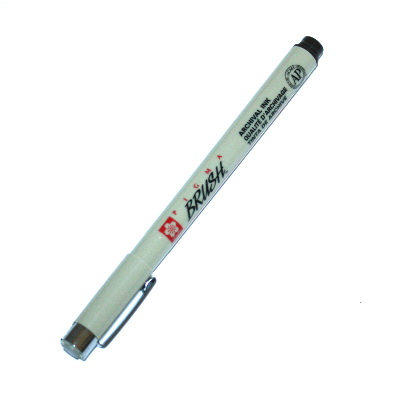 Sakura Ручка-кисточка PIGMA BRUSH 0.25 мм XSDK-BR 49 Черный Фото 1.