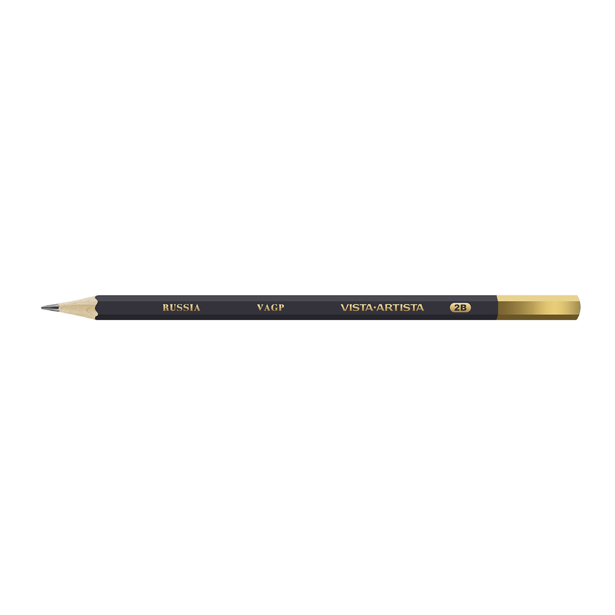 VISTA-ARTISTA VAGP Чернографитный карандаш заточенный 2М (2B) . Фото 1.