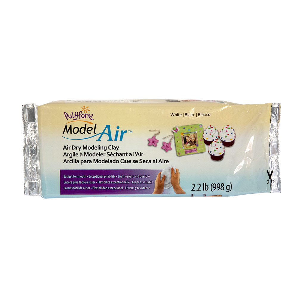 Model Air, Air Dry Modeling Clay, White, 2.2 pounds AD2222