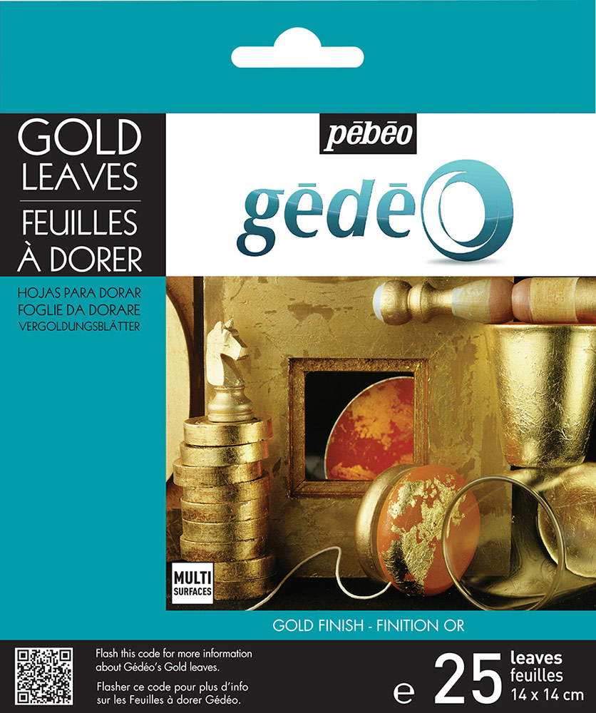 PEBEO Фольга зеркальная Gedeo 12 листов 766549 под золото Фото 1.