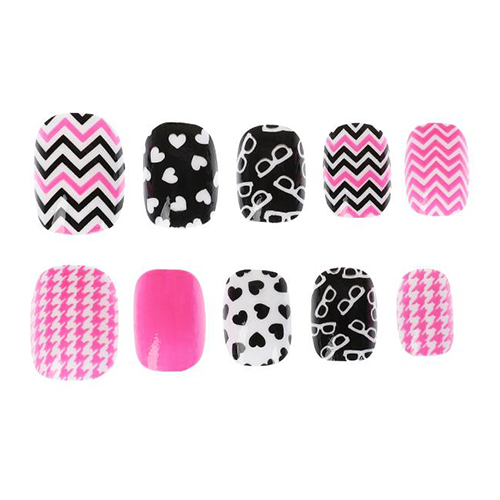 Cool Star Накладные ногти Black pink 381943 Фото 2.