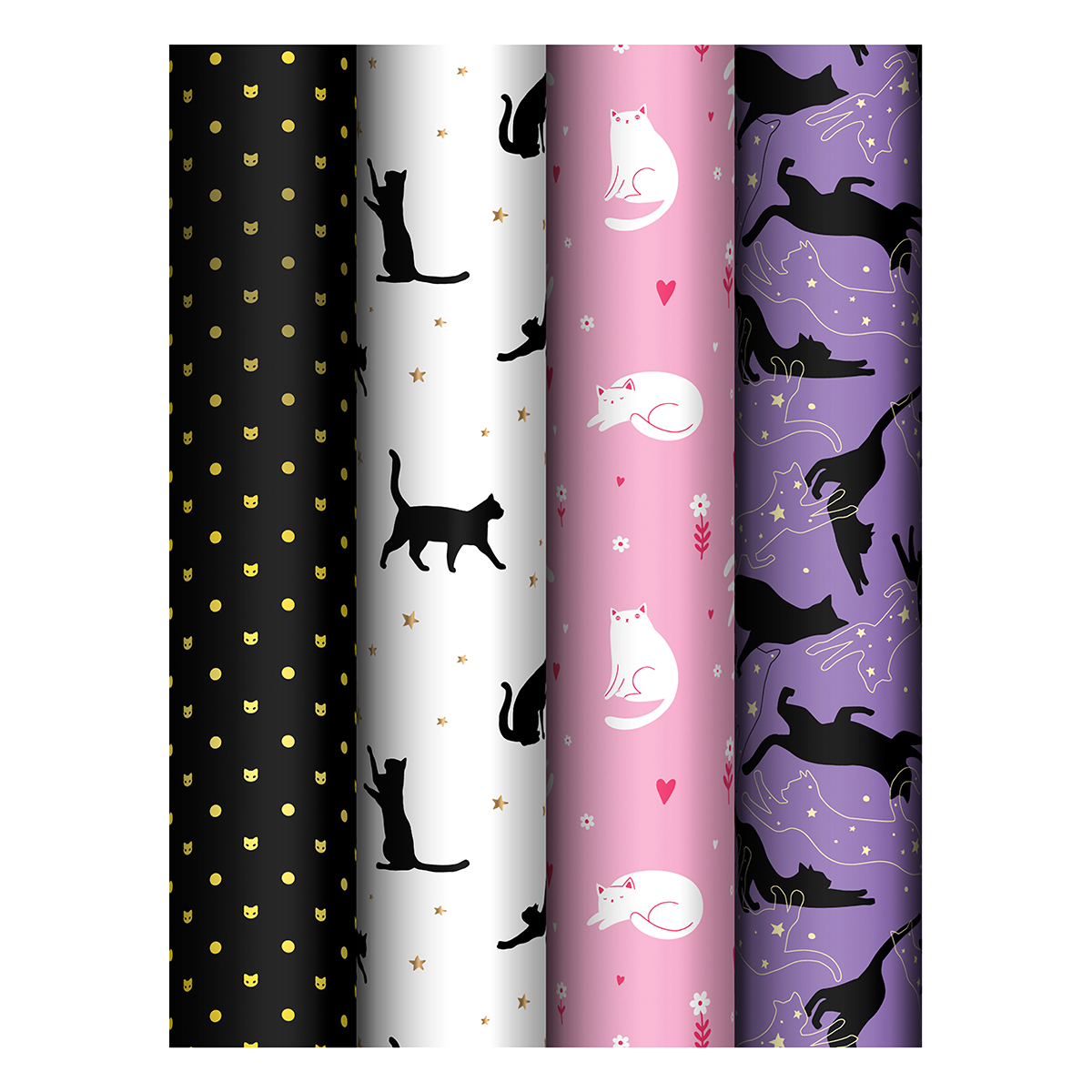 MESHU Бумага упаковочная глянцевая Grace cats 70 х 100 см ассорти MS_62816 Фото 1.