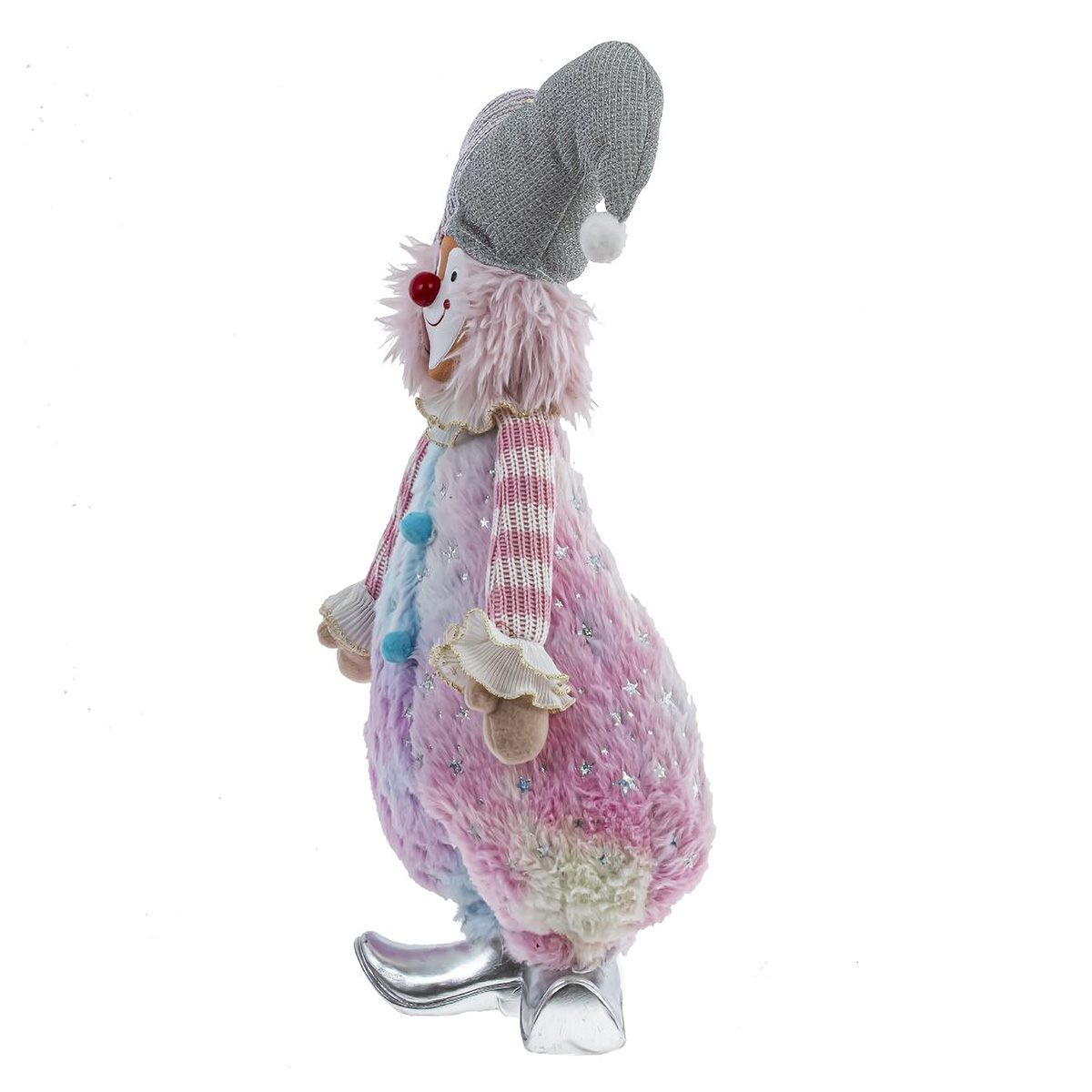 813424 Игрушка набивная Клоун 22 х 11 х 47 см Розовый, Фиолетовый Фото 2.