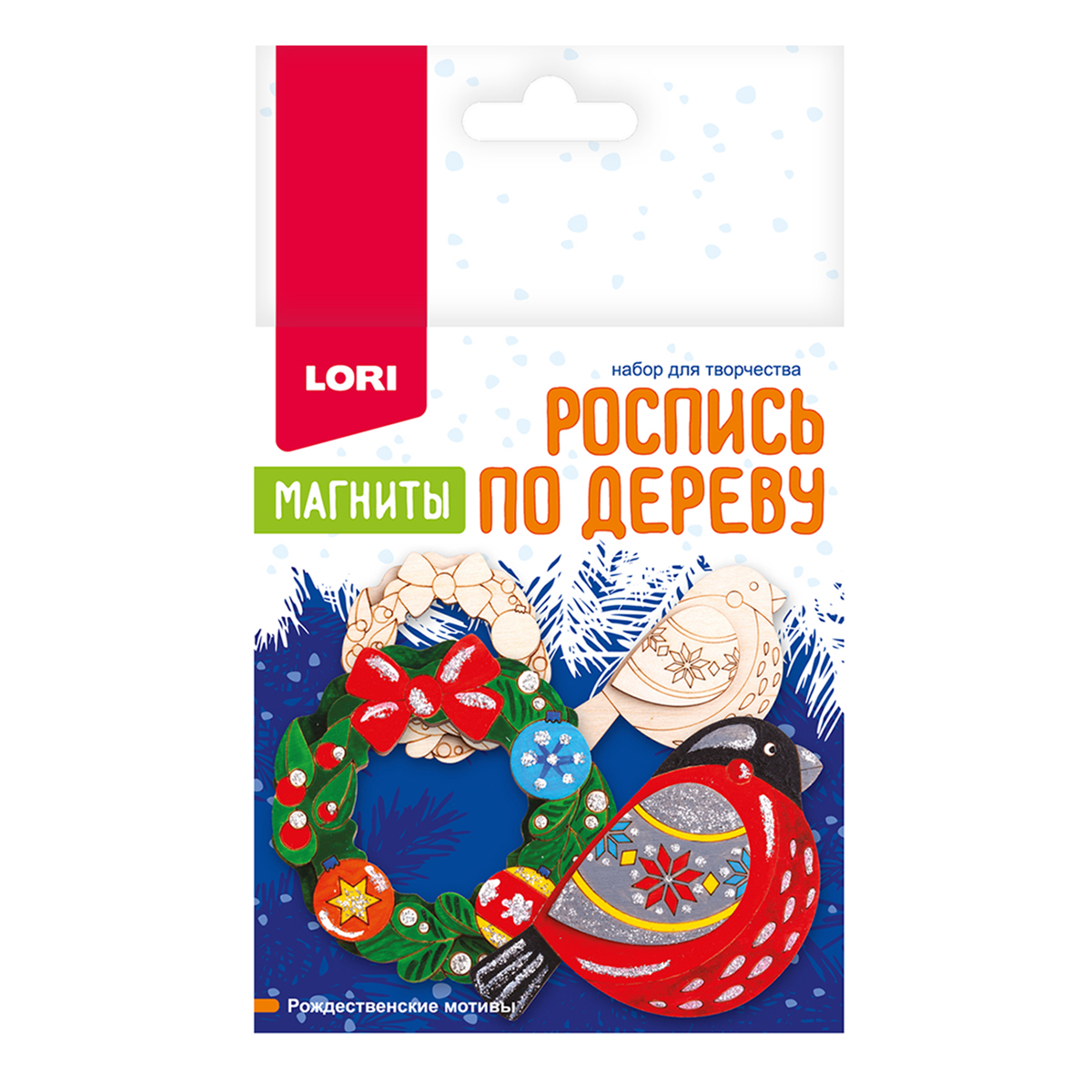 Lori Роспись по дереву Магниты Рождественские мотивы Фнн-040 Фото 1.