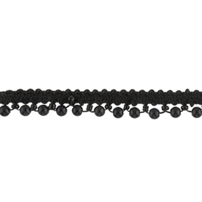 Лента декоративная Floranta Mimosa 8 мм №03 черный Фото 1.