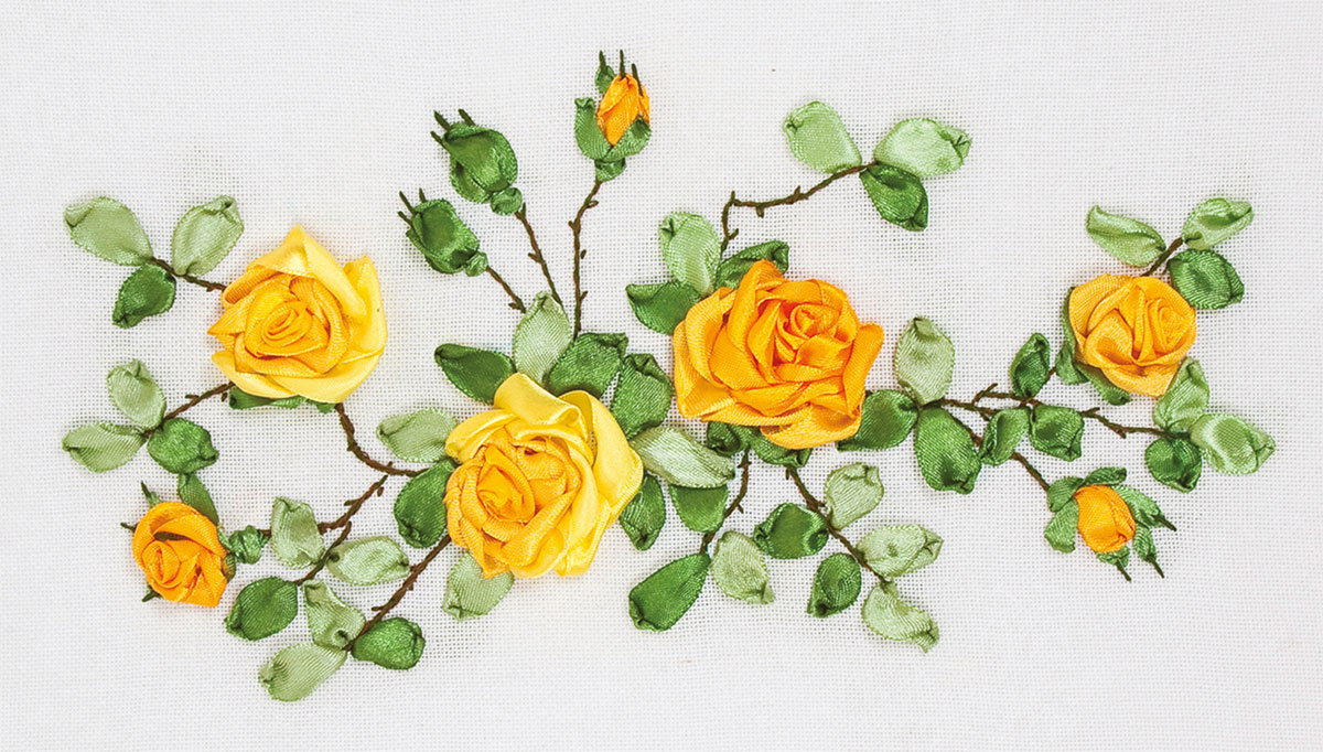 Набор для вышивания PANNA C-1089 Желтые розы Фото 1.