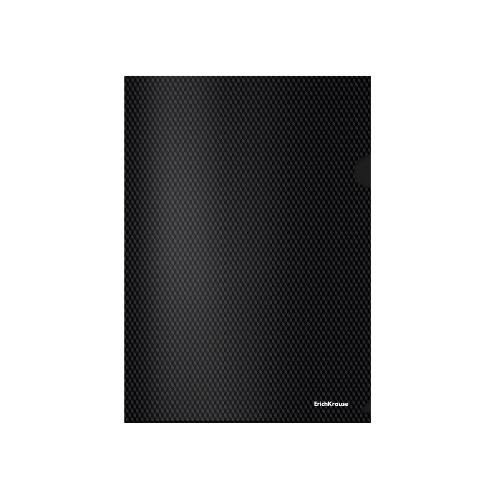 "ErichKrause" Папка-уголок пластиковая Diamond Total Black A4 180 мкм ...