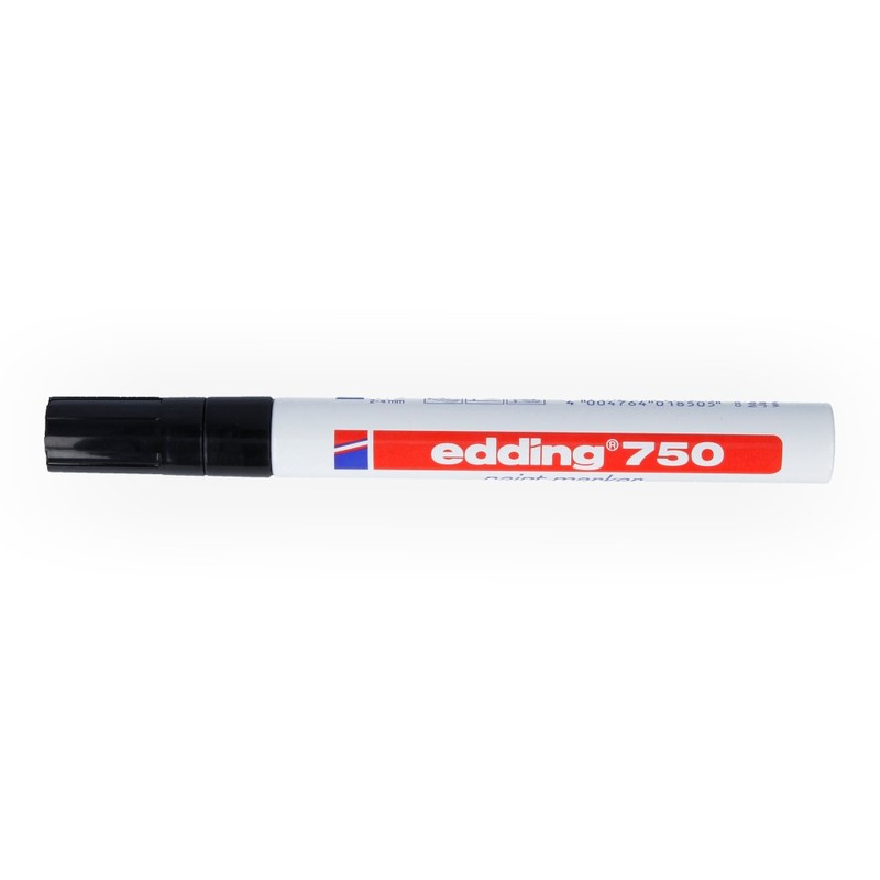 Edding 750 маркер декоративный 2-4 мм перо круглое E-750 1 чёрный Фото 1.