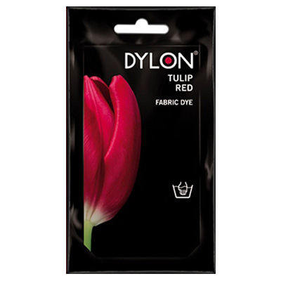DYLON краситель для ткани окраш. вручную Hand Dye 50 г 36 красный тюльпан (tulip red) Фото 1.