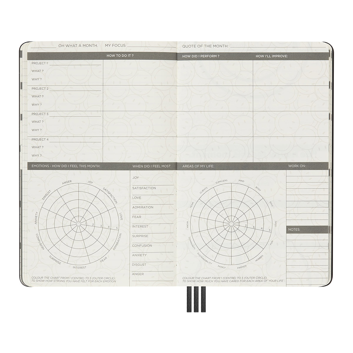 "Moleskine" Ежедневник недатированный "LE SMILEY" Large 1851514 ...