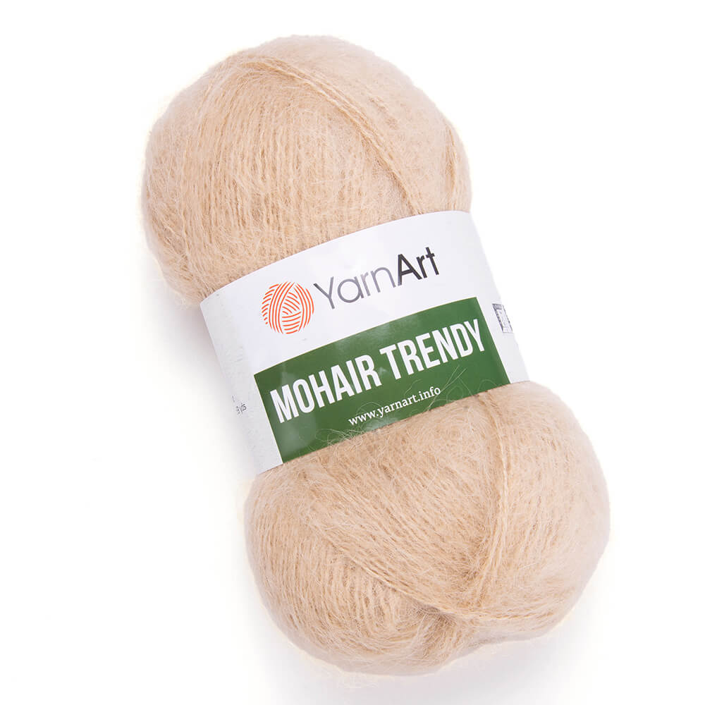 Пряжа YarnArt Mohair Trendy 50% мохер, 50% акрил 100 г 220 м 134 медовый Фото 1.