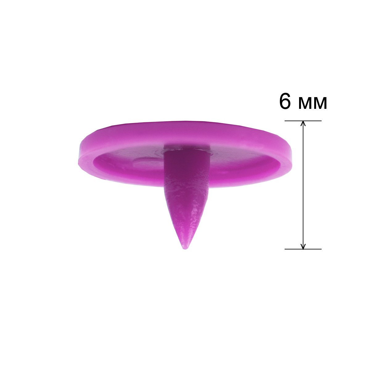 Кнопка Micron POM-10 Кнопки пластиковые пластик d 10 мм 15 шт. № 012 сиреневый Фото 4.