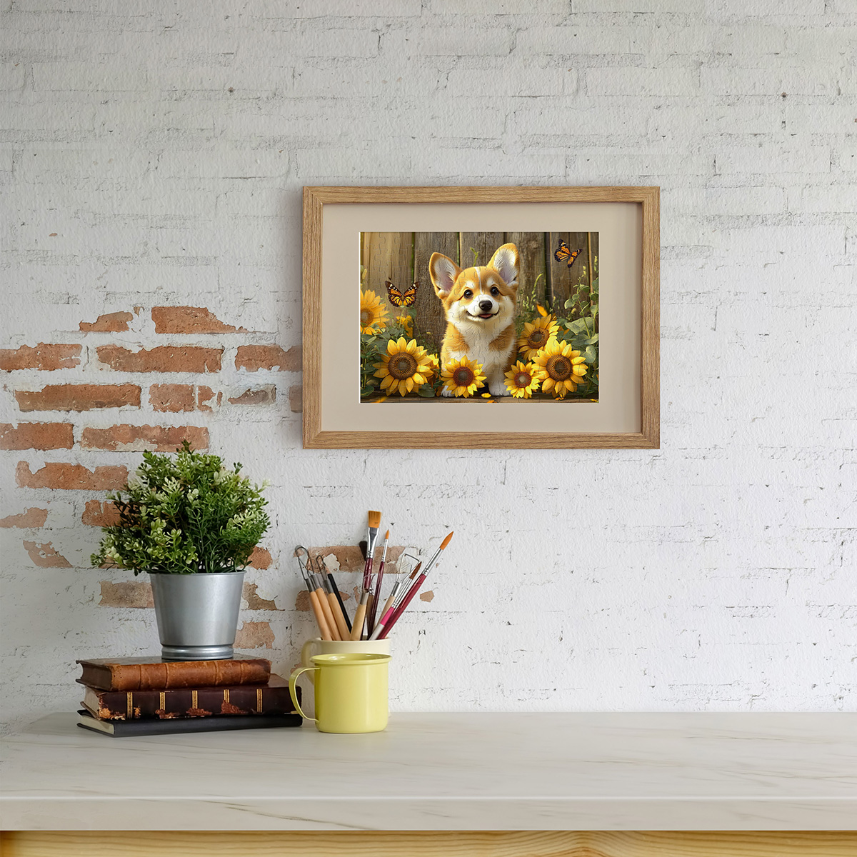 ФРЕЯ Пазл 120 элемент. PZL-120/05 Корги в подсолнухах Фото 4.