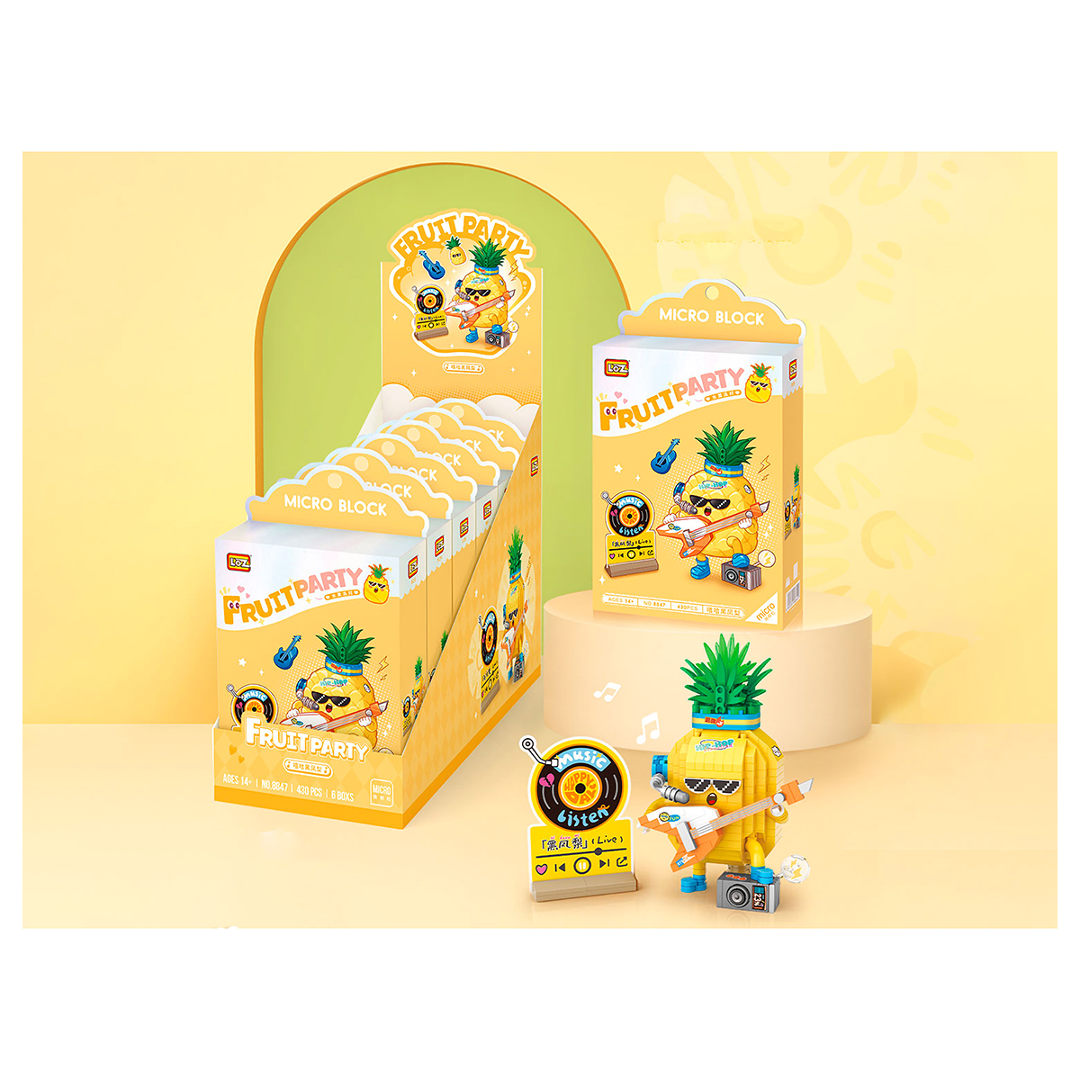 LOZ Конструктор Бас-Ананас 430 элемент. 8847_MK Фото 1.