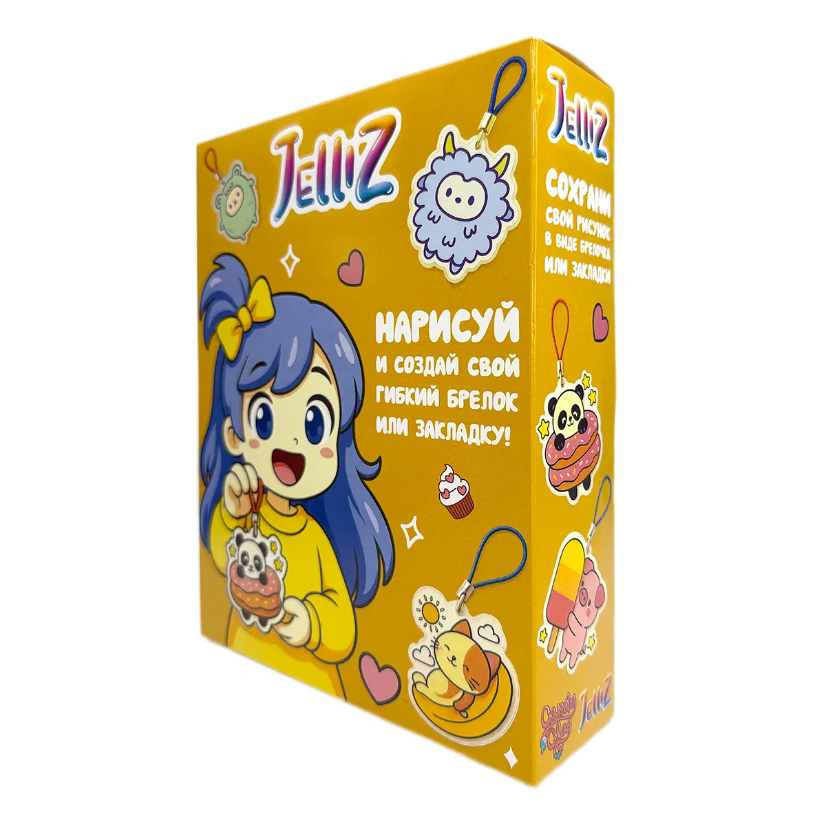 Jelliz Набор для создания гибких игрушек и украшений Сквиш-гель  19 х 6 х 24 см Джеллиз - брелки 14-0012 Фото 2.