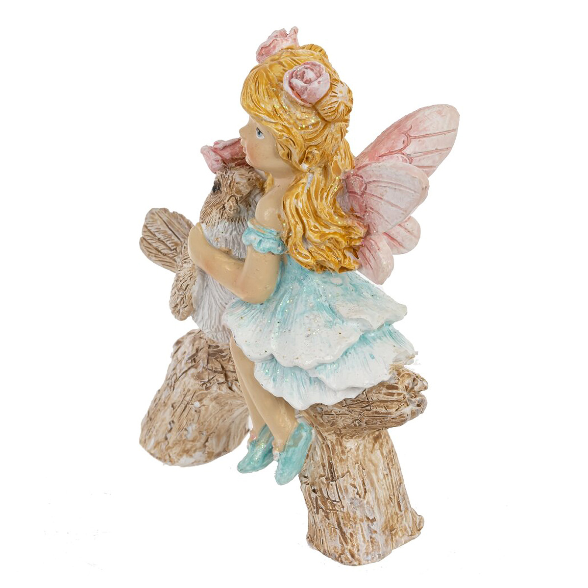 811331 Фигурка декоративная Фея 7.0 х 4 х 8 см Розовый, Голубой Фото 4.
