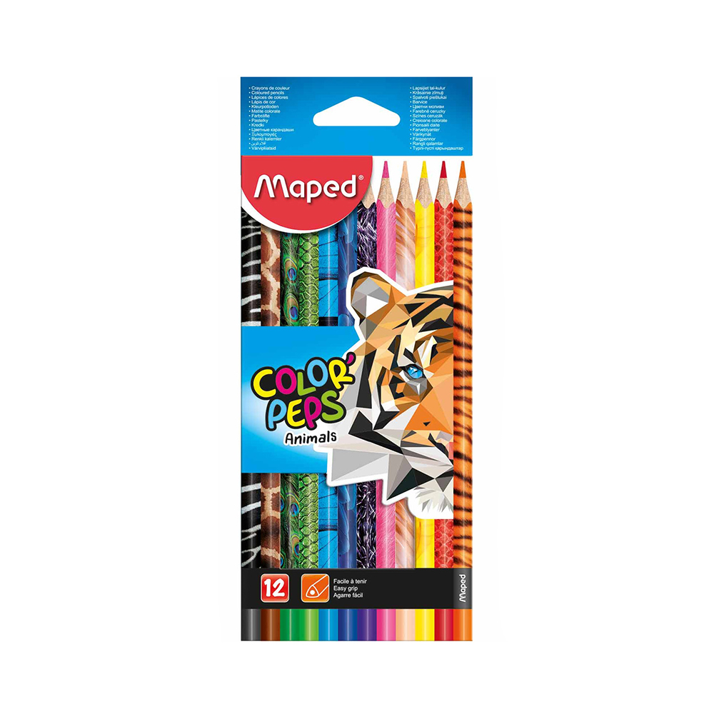 Maped Цветные карандаши COLOR PEPS в декорированном корпусе 12 цв. 12 шт. 832212 Фото 1.