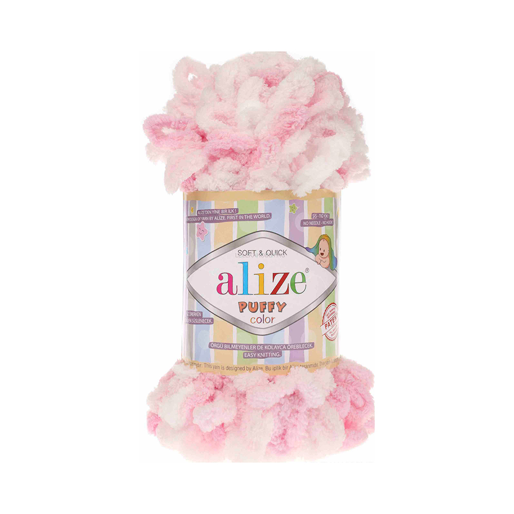 Пряжа Alize Puffy Color 100% микрополиэстер 100 г 9 м 5863 Фото 1.